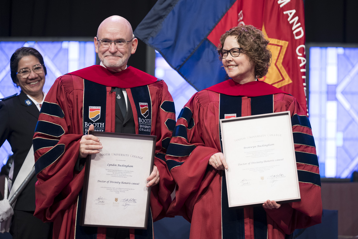 General Lyndon Buckingham and Commissioner Bronwyn Buckingham attend the largest graduating class in the institution’s 44-year history