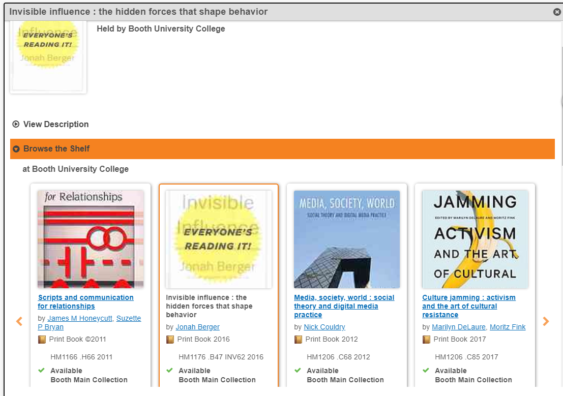 In the Library Catalogue, an orange button reads Browse the Shelf.